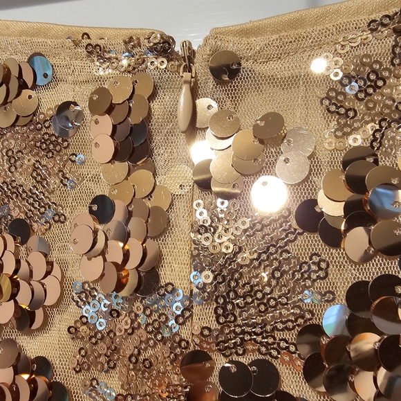 Lulu's Cheers Rose Gold Sequin Sleeveless Bodycon Dress XL - Picture 11 of 11